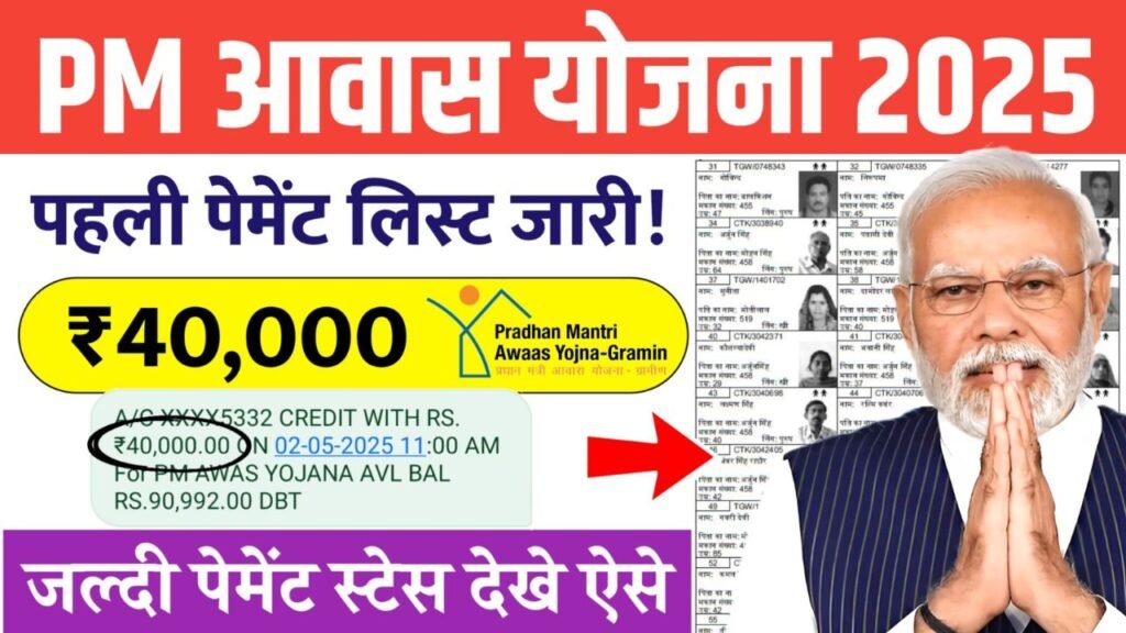 PM Awas Yojana 1st Payment List